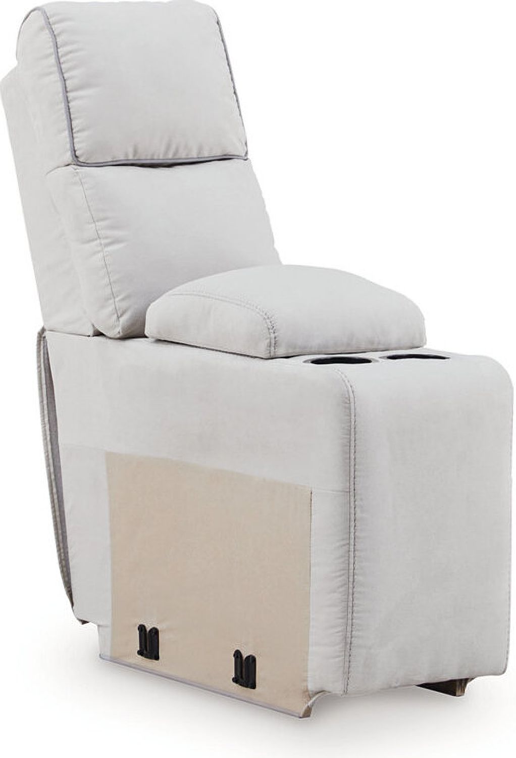 Tealwell 6-Piece Reclining Sectional with Storage Console In Pearl and Ash NC98802S36