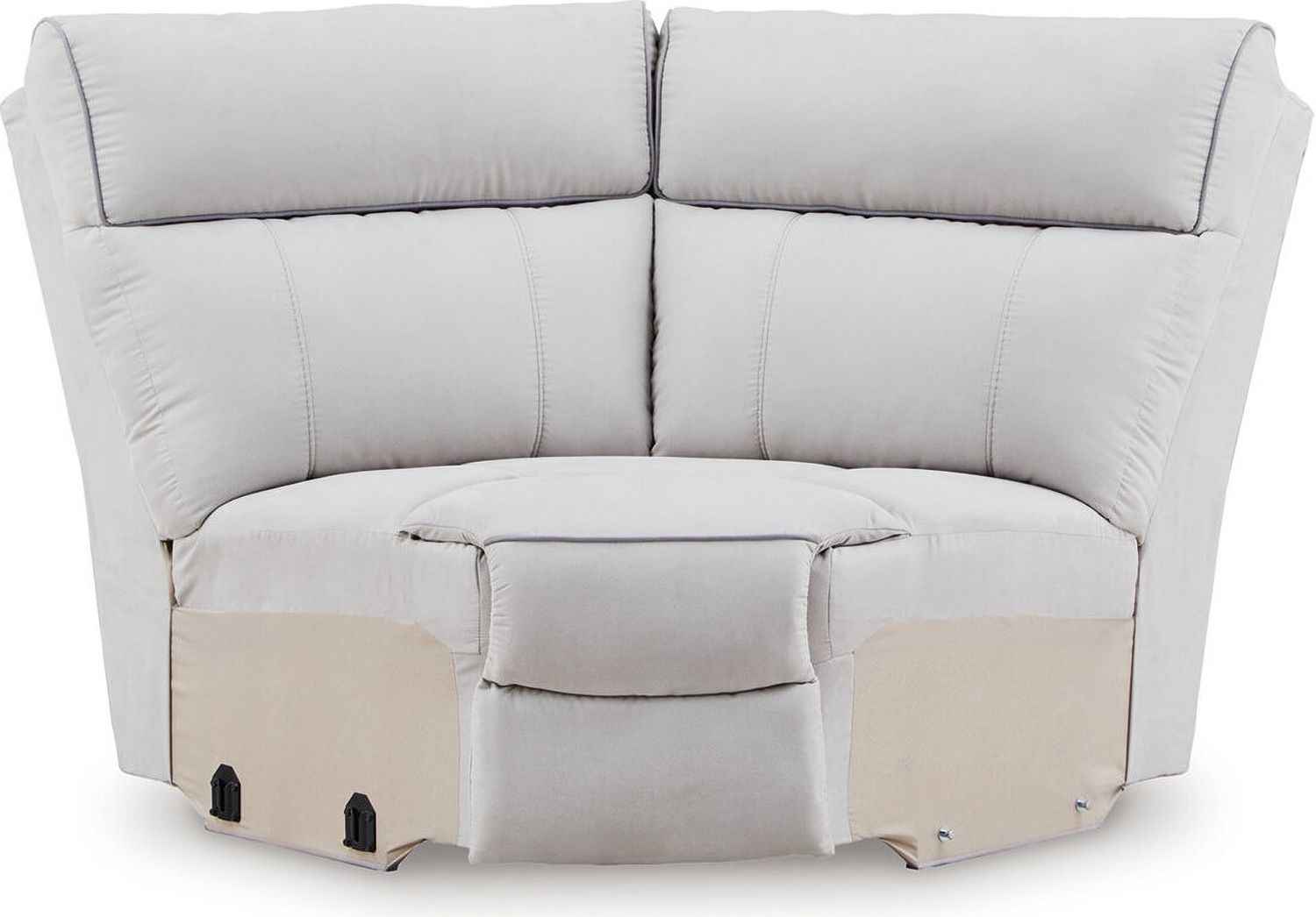 Tealwell 6-Piece Reclining Sectional with Storage Console In Pearl and Ash NC98802S36