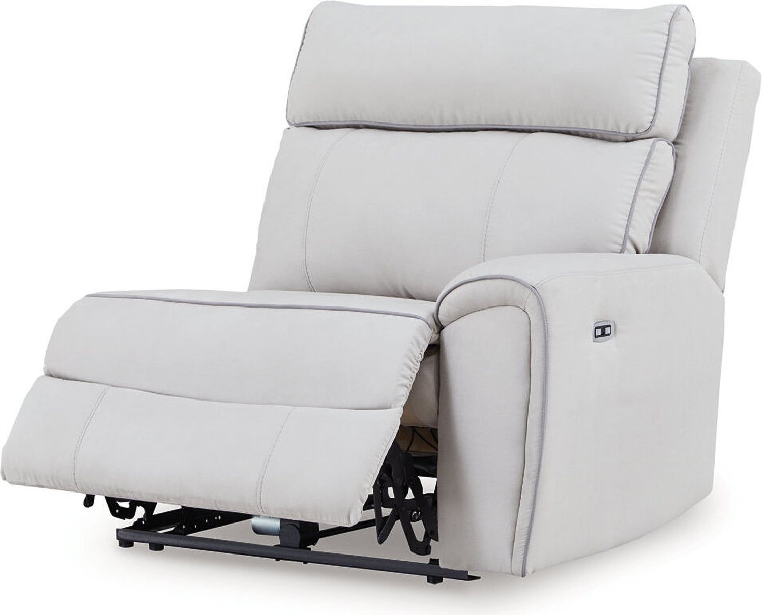 Tealwell 5-Piece Power Reclining Sectional In Pearl and Ash NC98802S8