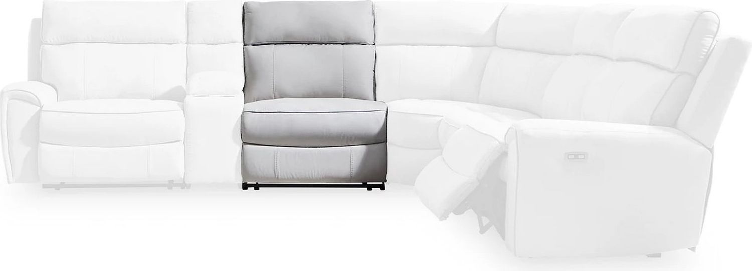 Tealwell 5-Piece Power Reclining Sectional In Pearl and Ash NC98802S8
