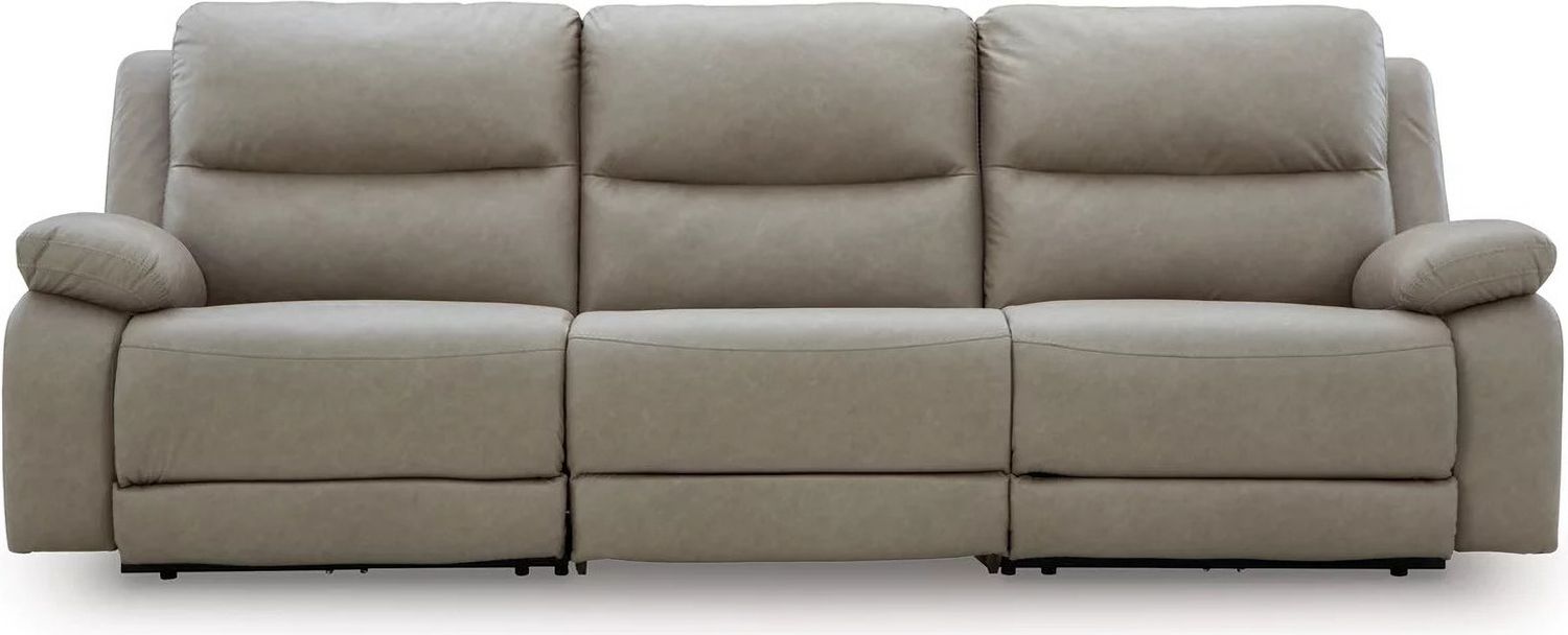 Bearmonte 3-Piece Power Reclining Sectional In Pebble NC99201S1