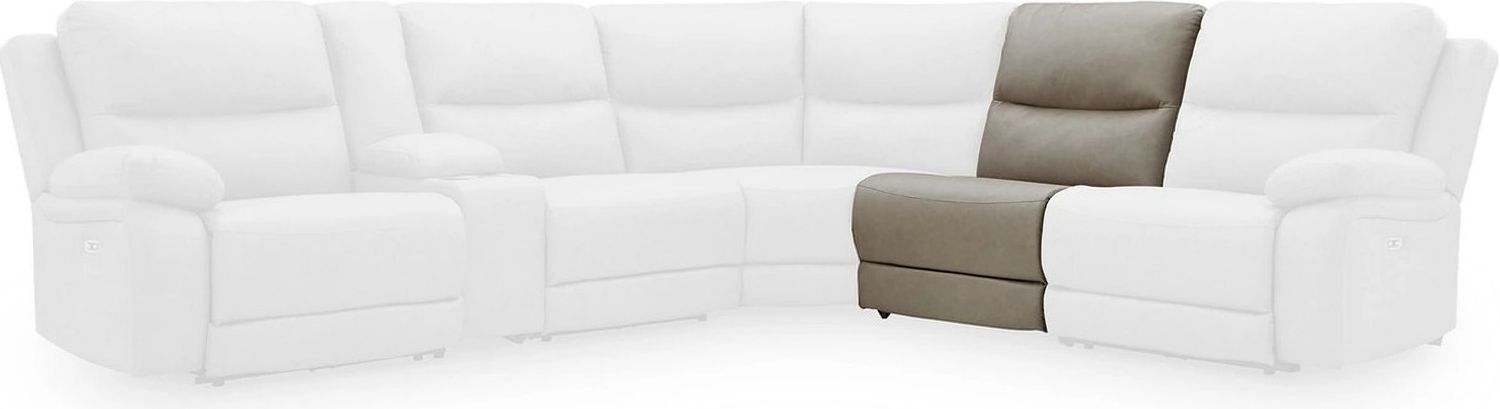 Bearmonte 6-Piece Power Reclining Sectional In Pebble NC99201S10
