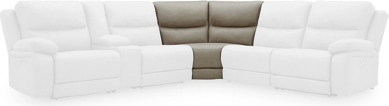 Bearmonte 6-Piece Power Reclining Sectional In Pebble NC99201S10