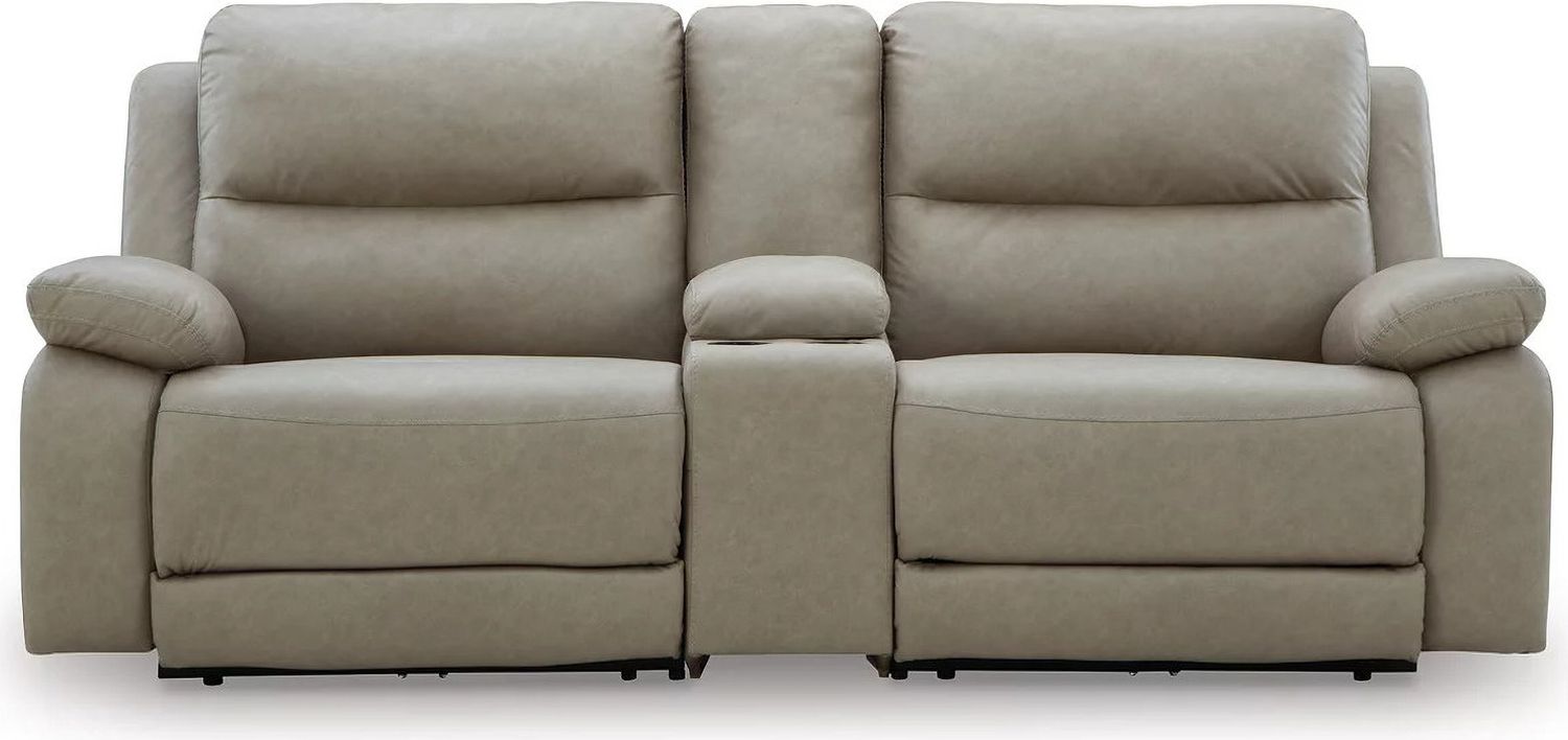Bearmonte 3-Piece Power Reclining Sectional In Pebble NC99201S3