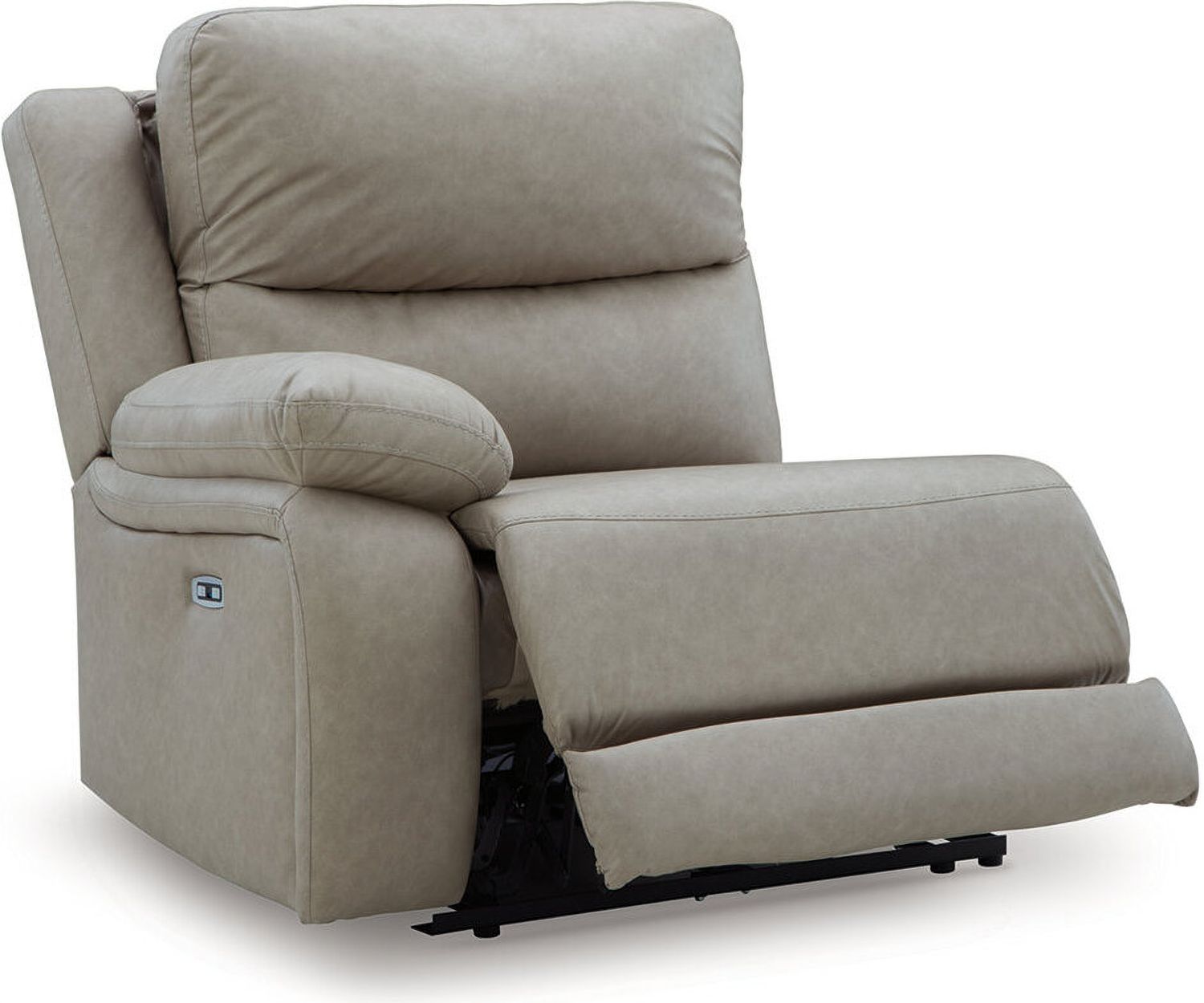 Bearmonte 5-Piece Power Reclining Sectional In Pebble NC99201S8