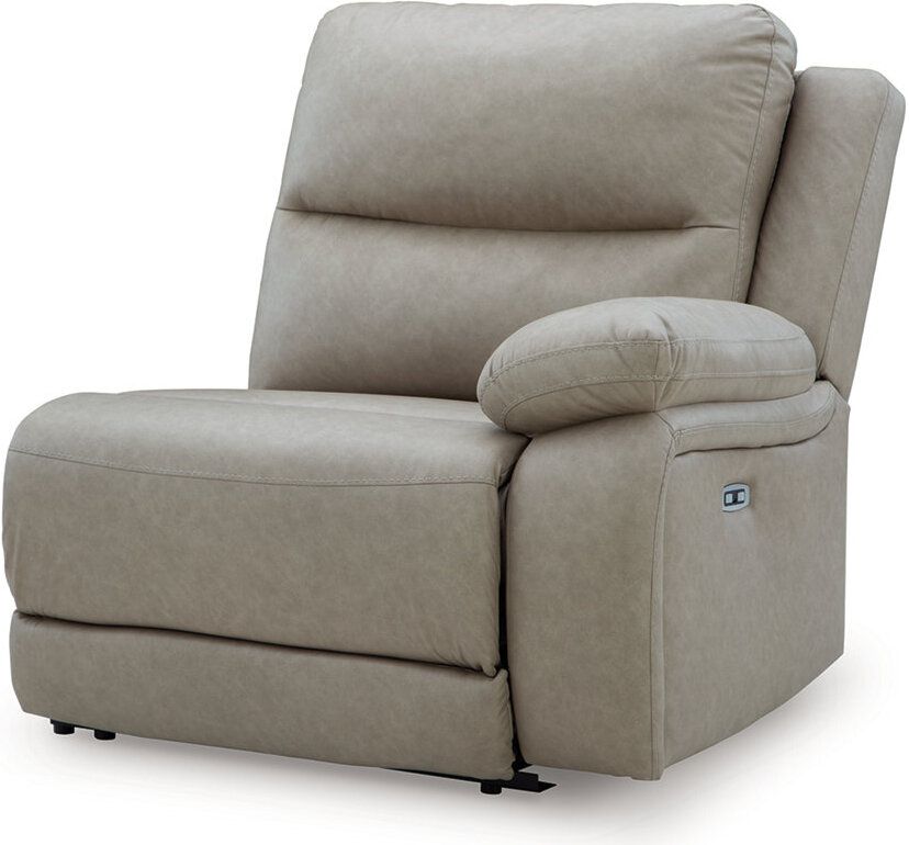 Bearmonte 5-Piece Power Reclining Sectional In Pebble NC99201S8