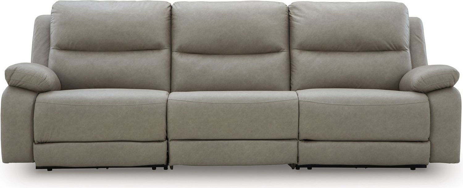 Bearmonte 5-Piece Power Reclining Sectional In Pebble NC99201S8