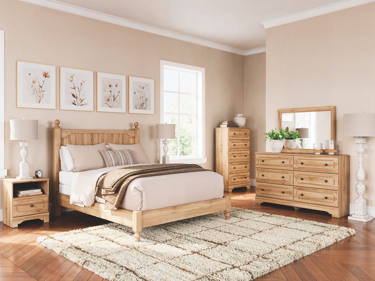 Bestmere Dresser In Warm Brown NCB107531