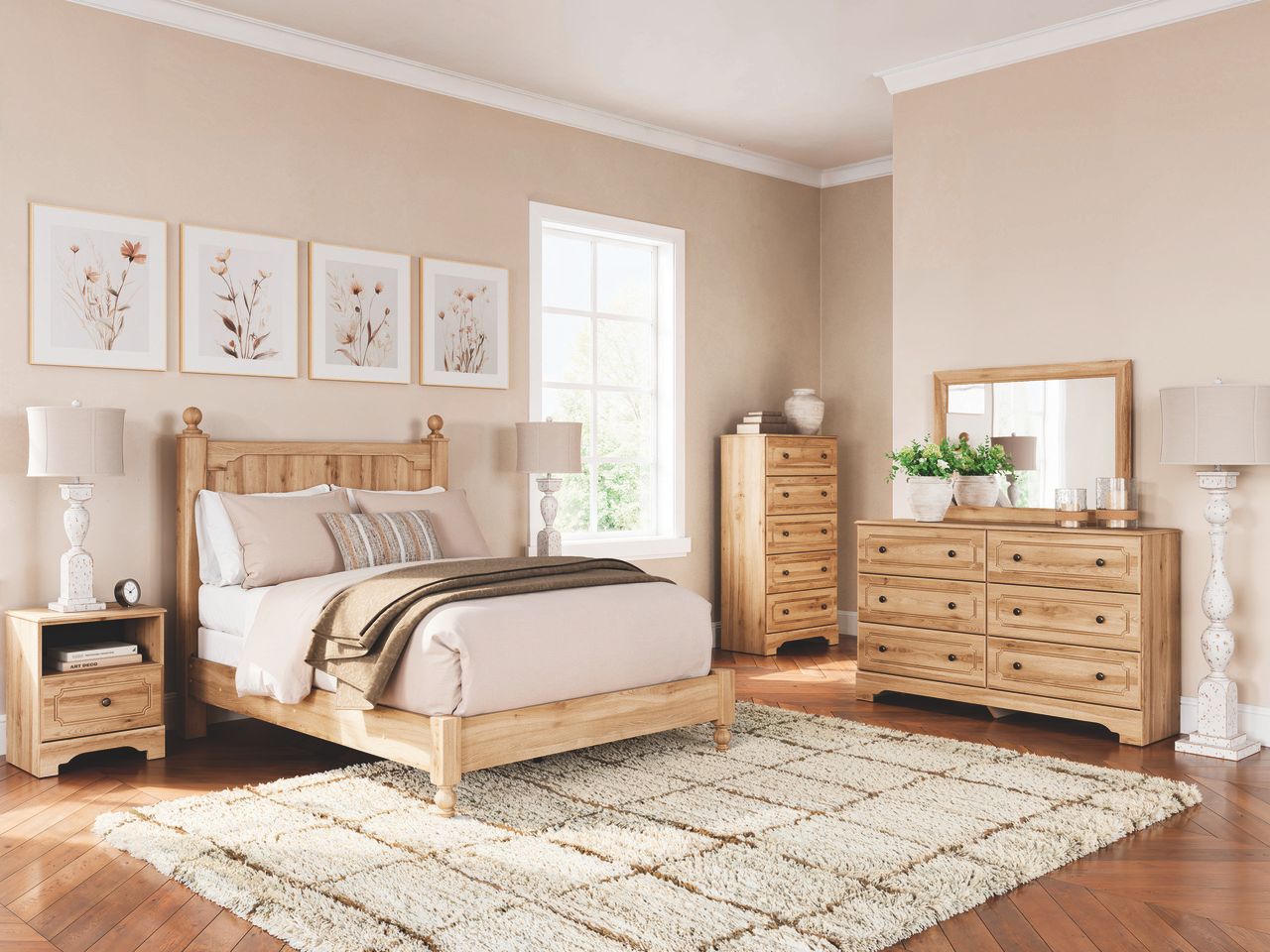 Bestmere Dresser In Warm Brown NCB107531