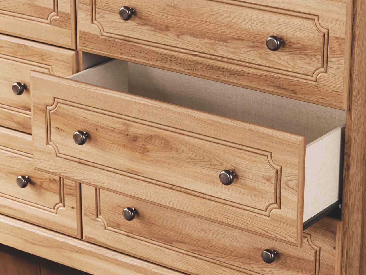 Bestmere Dresser In Warm Brown NCB107531