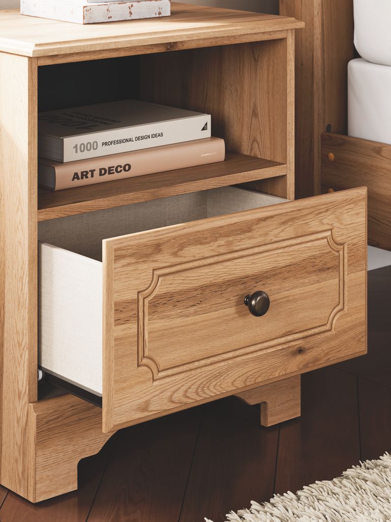 Bestmere Nightstand In Warm Brown NCB107591
