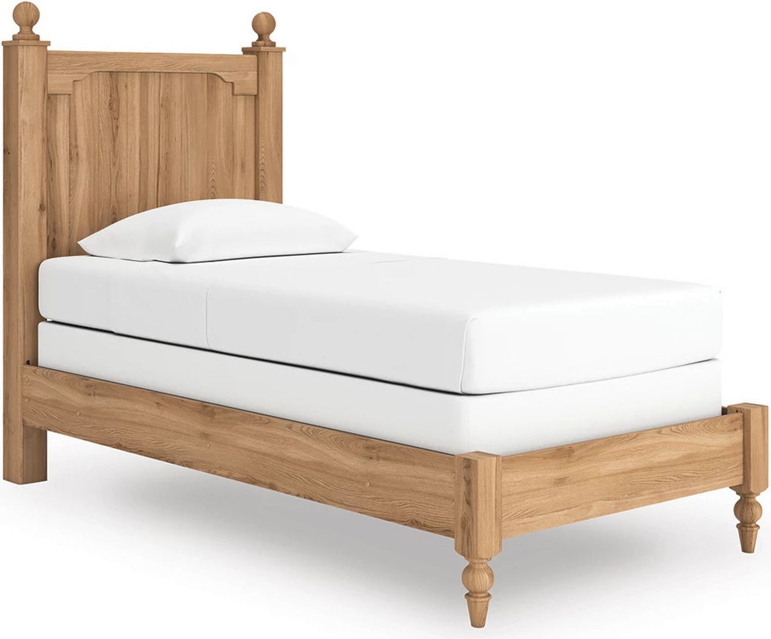 Bestmere Twin Panel Bed In Warm Brown NCB1075B2