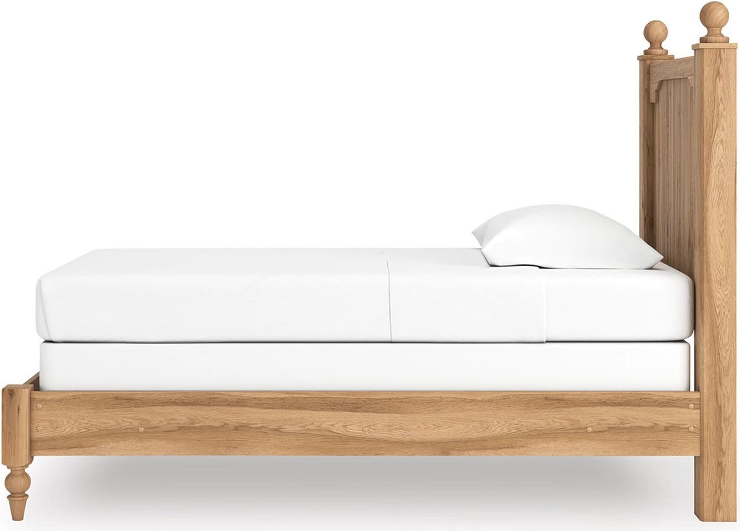 Bestmere Twin Panel Bed In Warm Brown NCB1075B2