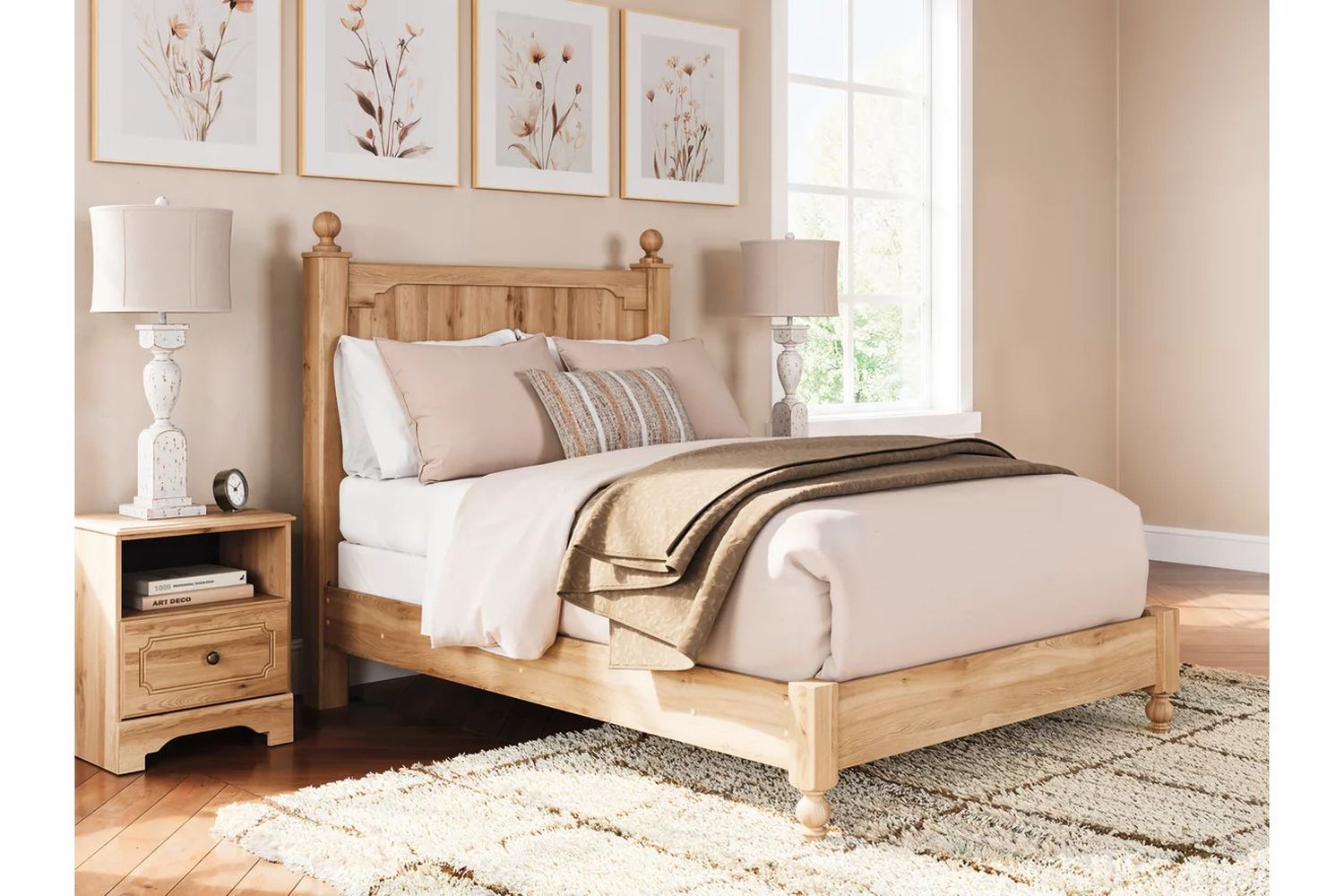Bestmere Full Panel Bed In Warm Brown NCB1075B4