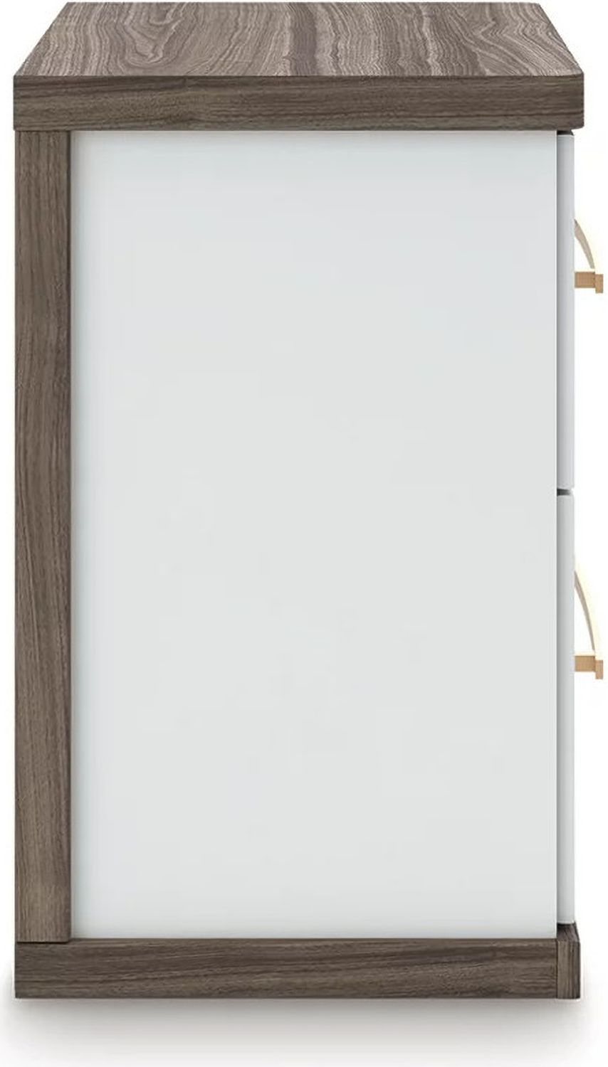 Nendalane Nightstand In White and Brown NCB110892