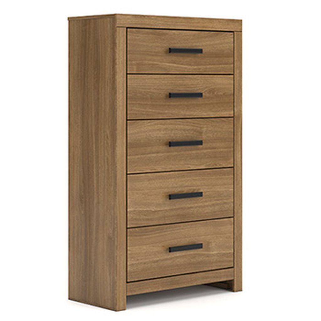 Ryderton Five Drawer Chest In Auburn NCB111646