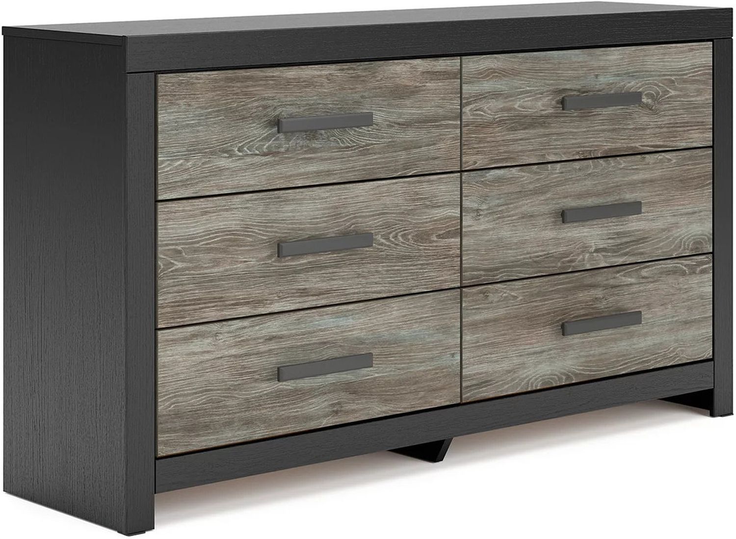 Ryderton Six Drawer Dresser In Black and Gray NCB111831