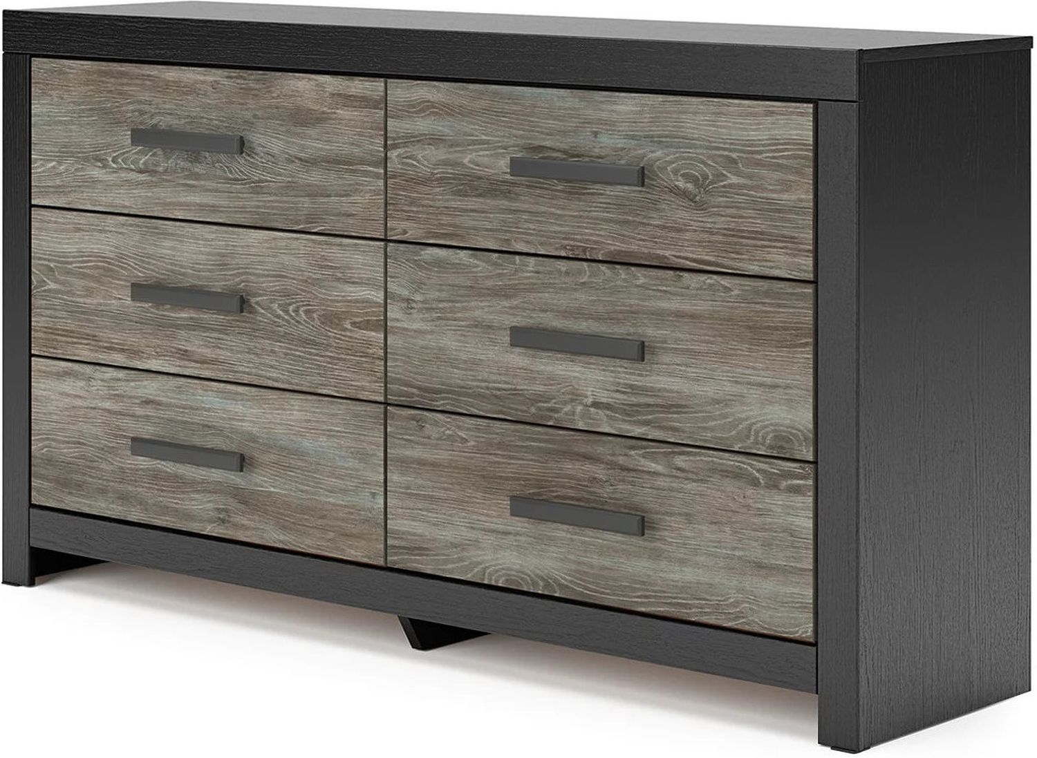 Ryderton Six Drawer Dresser In Black and Gray NCB111831