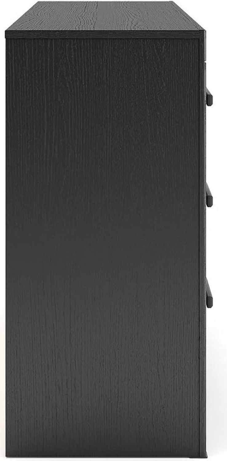 Ryderton Six Drawer Dresser In Black and Gray NCB111831