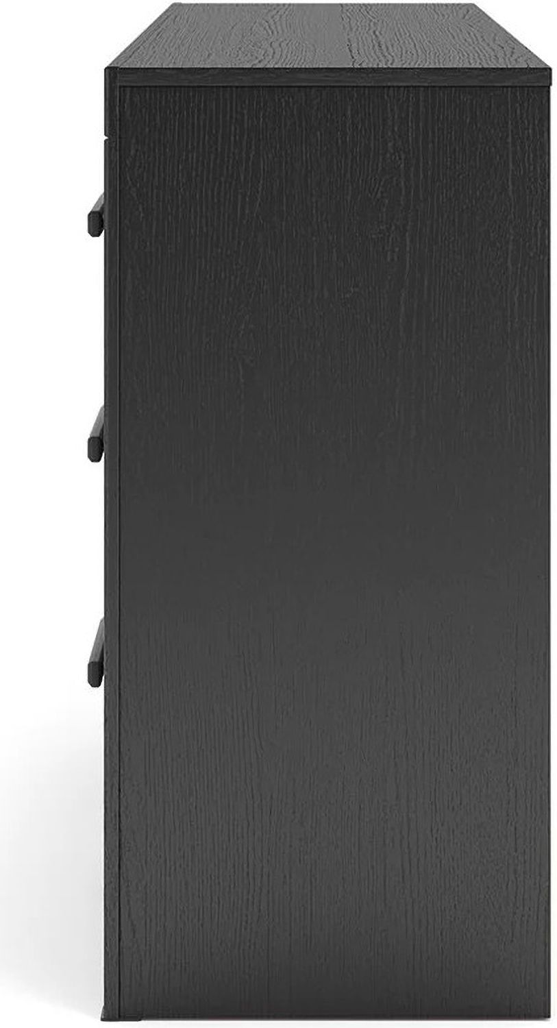 Ryderton Six Drawer Dresser In Black and Gray NCB111831