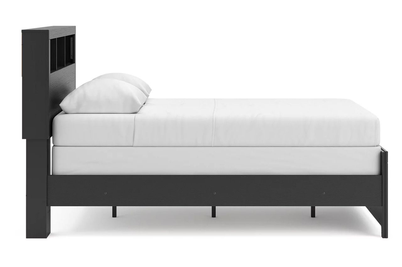 Ryderton Full Bookcase Bed In Black and Gray NCB1118B13