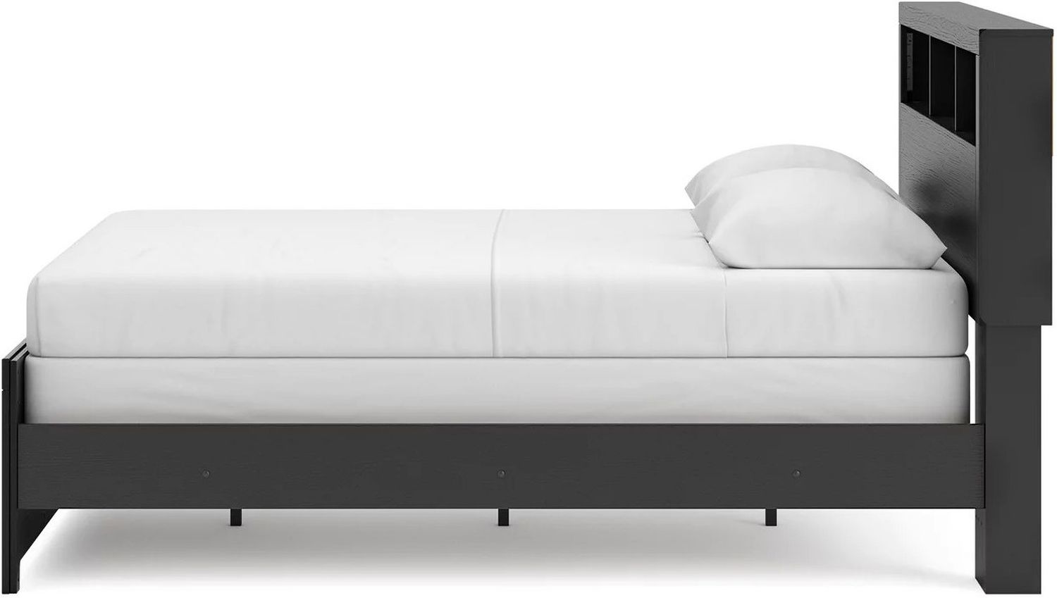 Ryderton Queen Bookcase Bed In Black and Gray NCB1118B2