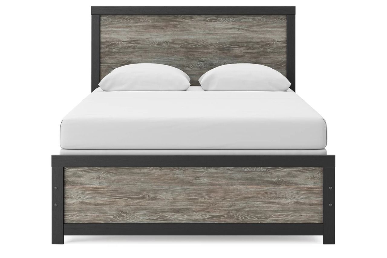 Ryderton Queen Panel Bed In Black and Gray NCB1118B4