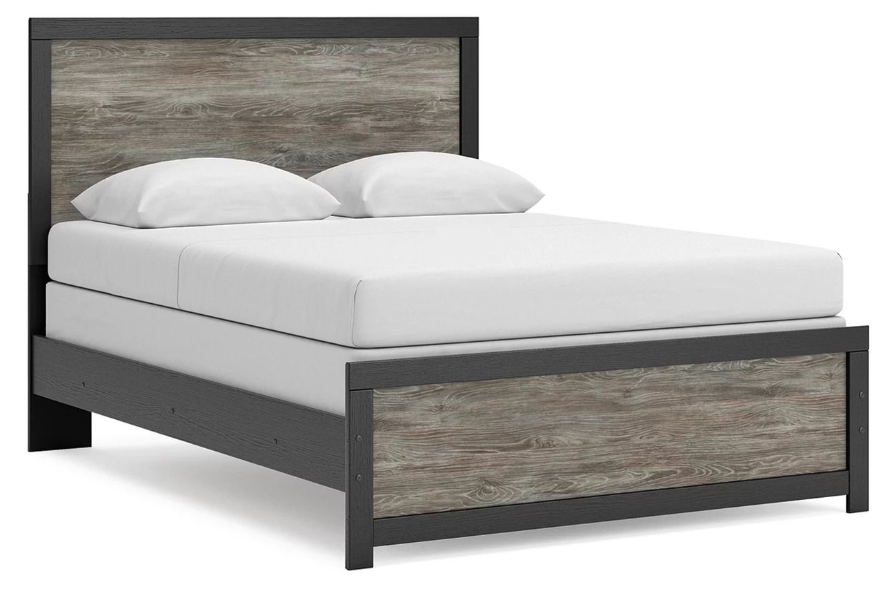 Ryderton Queen Panel Bed In Black and Gray NCB1118B4