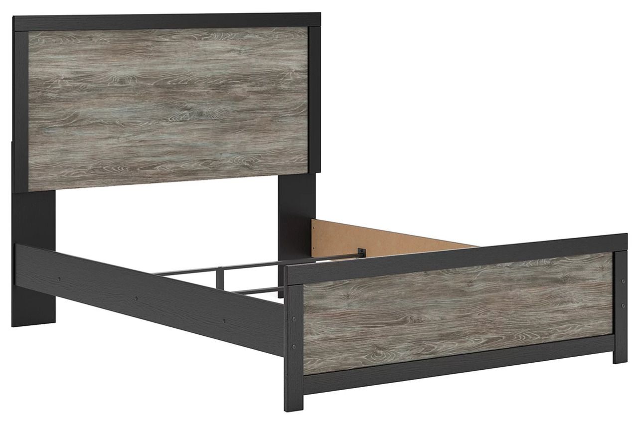 Ryderton Queen Panel Bed In Black and Gray NCB1118B4