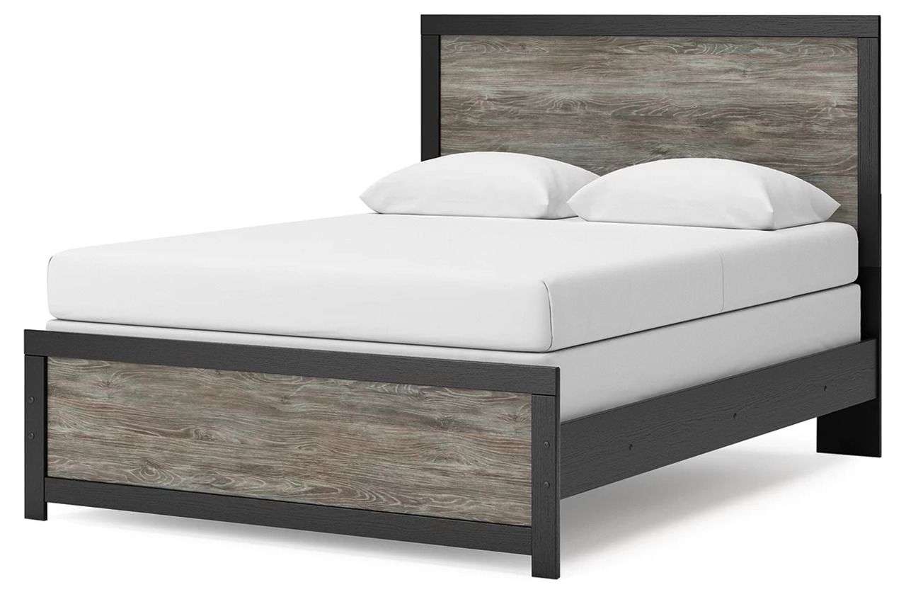 Ryderton Queen Panel Bed In Black and Gray NCB1118B4