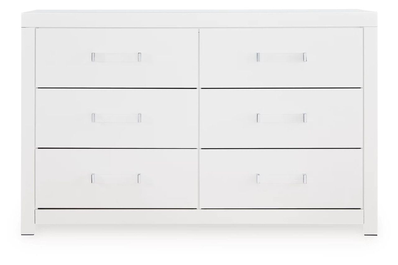 Marzoni Six Drawer Dresser In White NCB111931