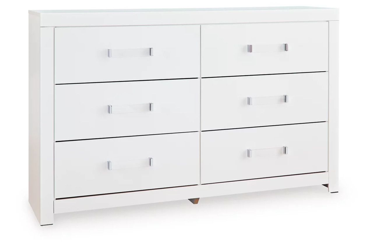 Marzoni Six Drawer Dresser In White NCB111931