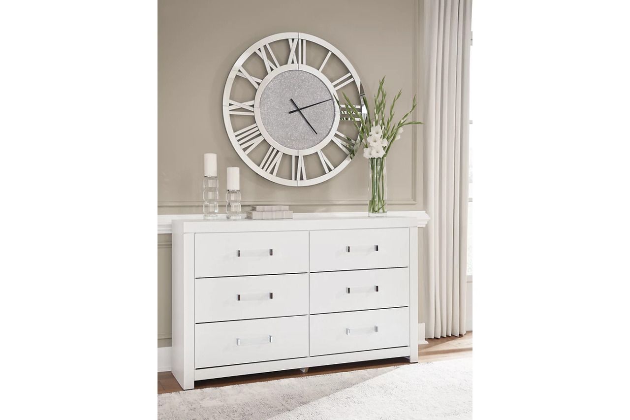 Marzoni Six Drawer Dresser In White NCB111931