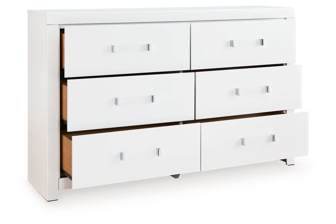 Marzoni Six Drawer Dresser In White NCB111931