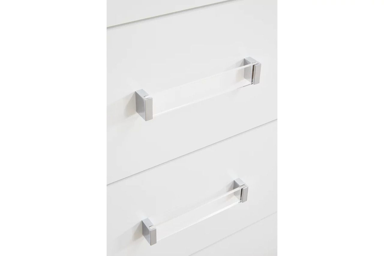 Marzoni Two Drawer NightStand In White NCB111992