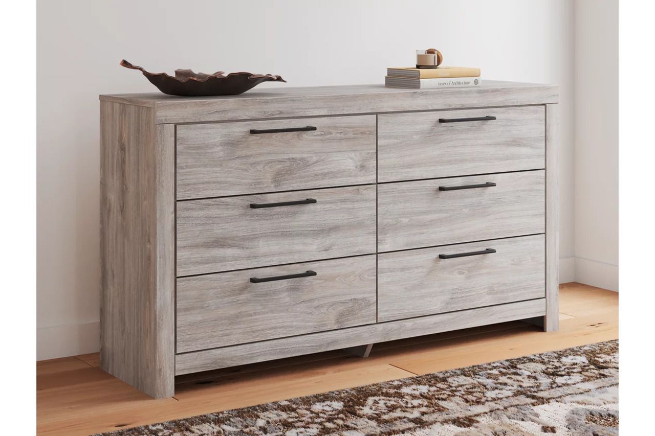 Ryderton Six Drawer Dresser In Gray NCB112031