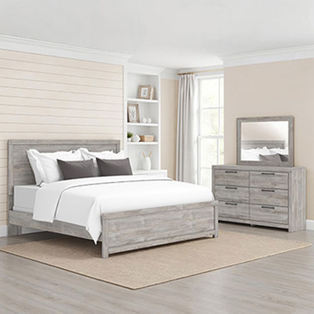 Ryderton Bedroom Mirror In Gray NCB112036