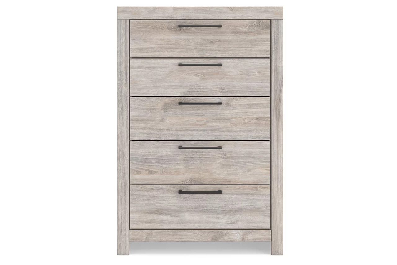 Ryderton Five Drawer Chest In Gray NCB112046