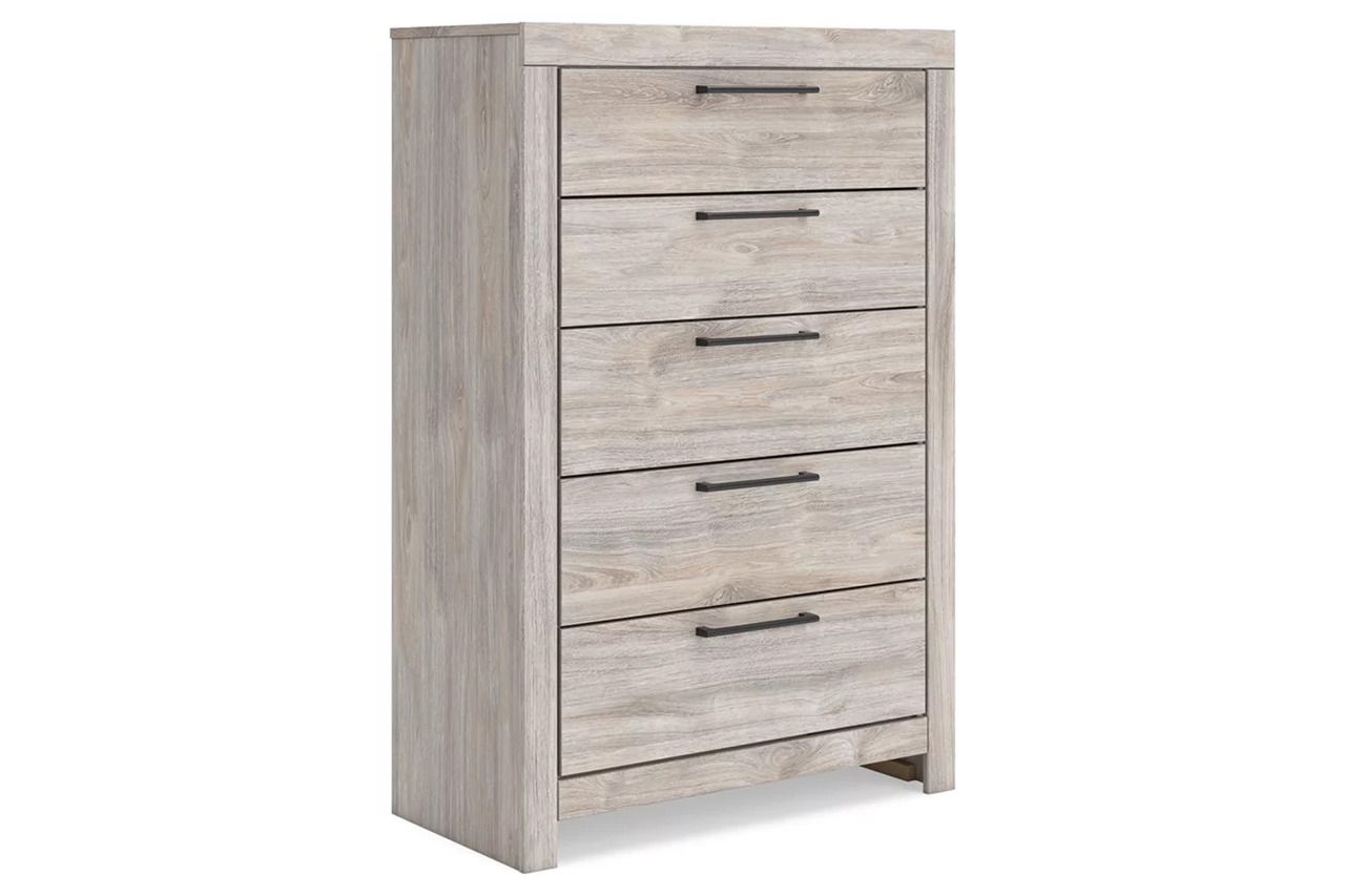 Ryderton Five Drawer Chest In Gray NCB112046