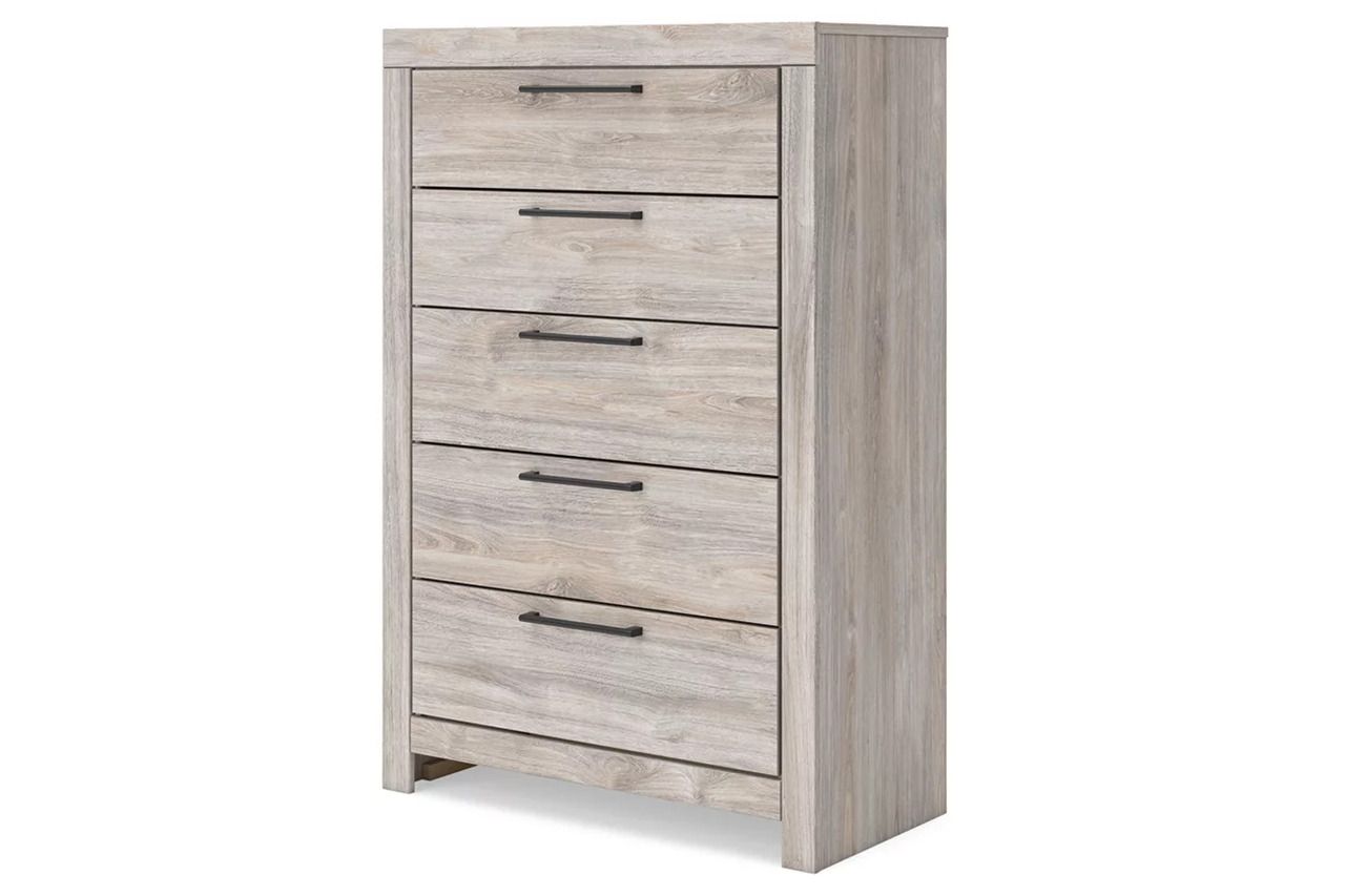 Ryderton Five Drawer Chest In Gray NCB112046