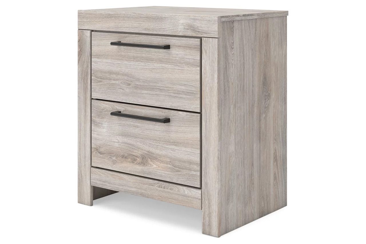 Ryderton Two Drawer NightStand In Gray NCB112092