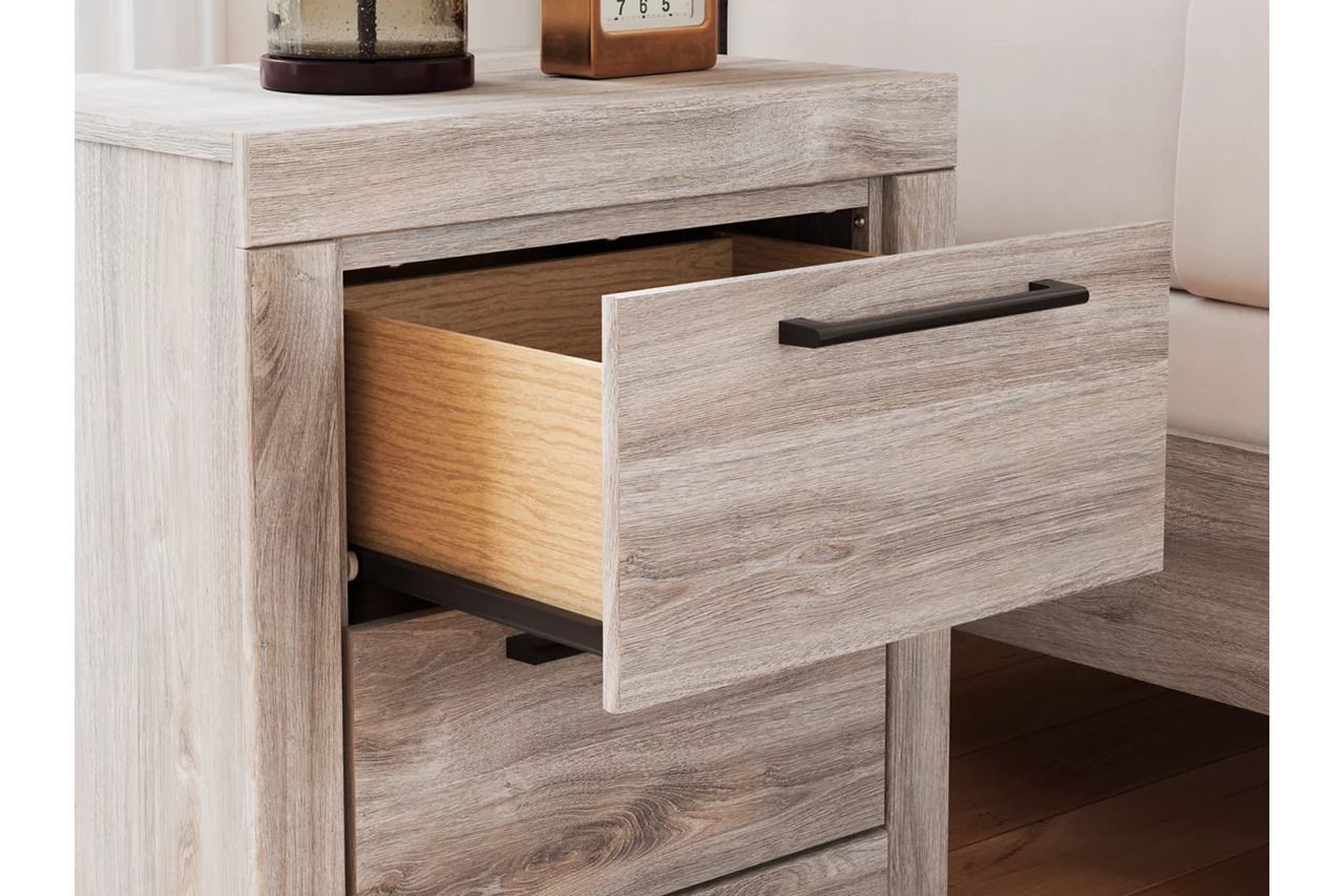 Ryderton Two Drawer NightStand In Gray NCB112092