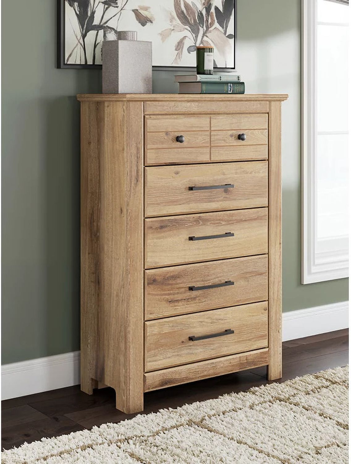 Allihauser Chest of Drawers In Tan NCB117046