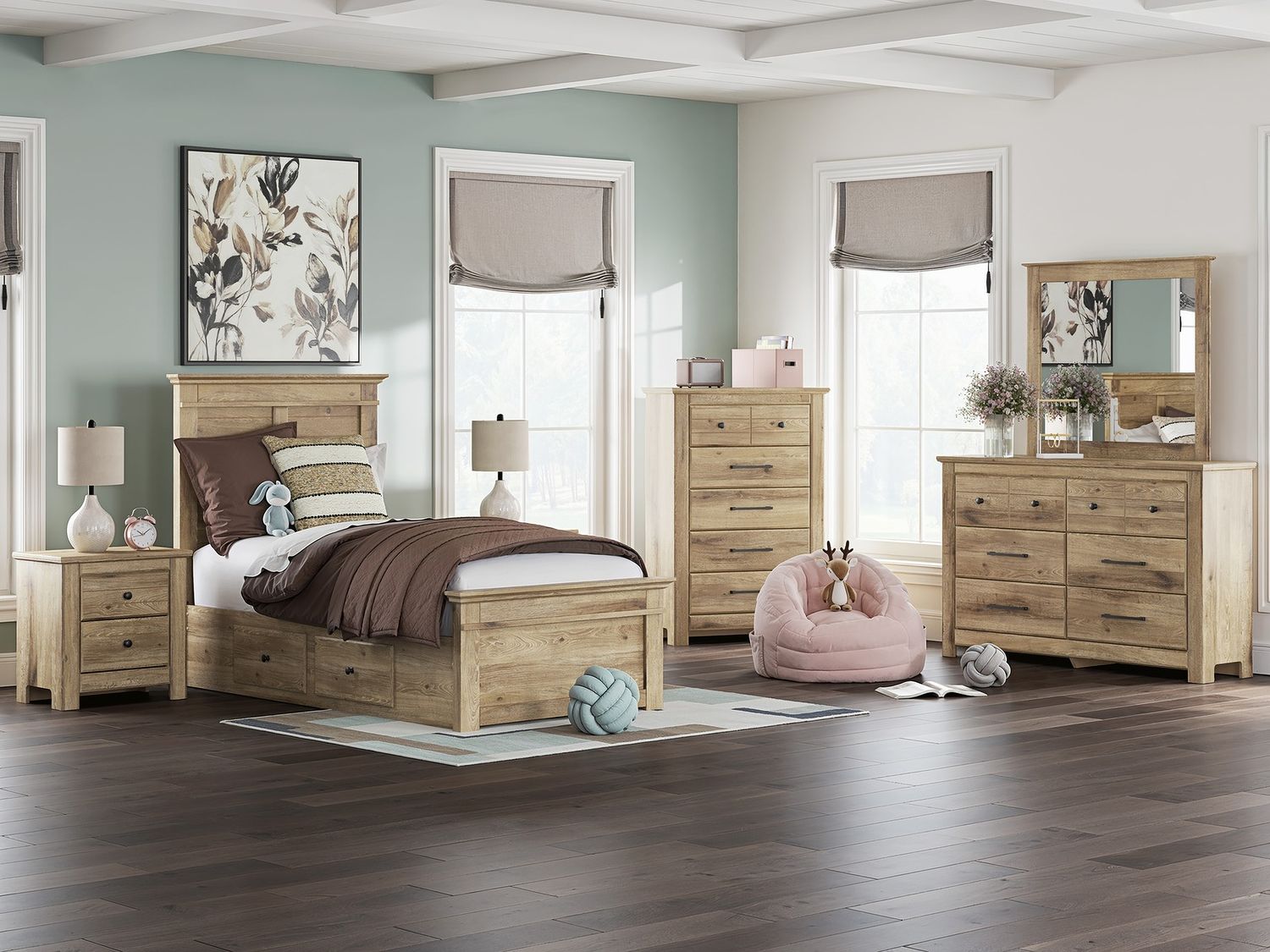 Allihauser Chest of Drawers In Tan NCB117046