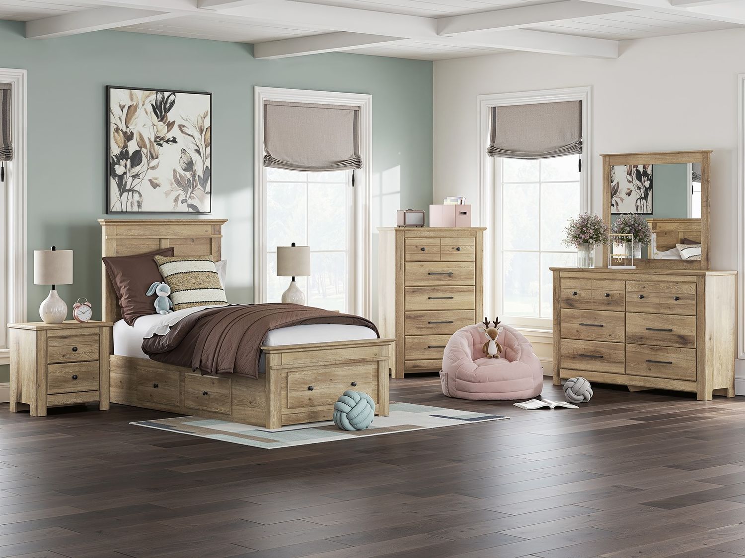 Allihauser Chest of Drawers In Tan NCB117046