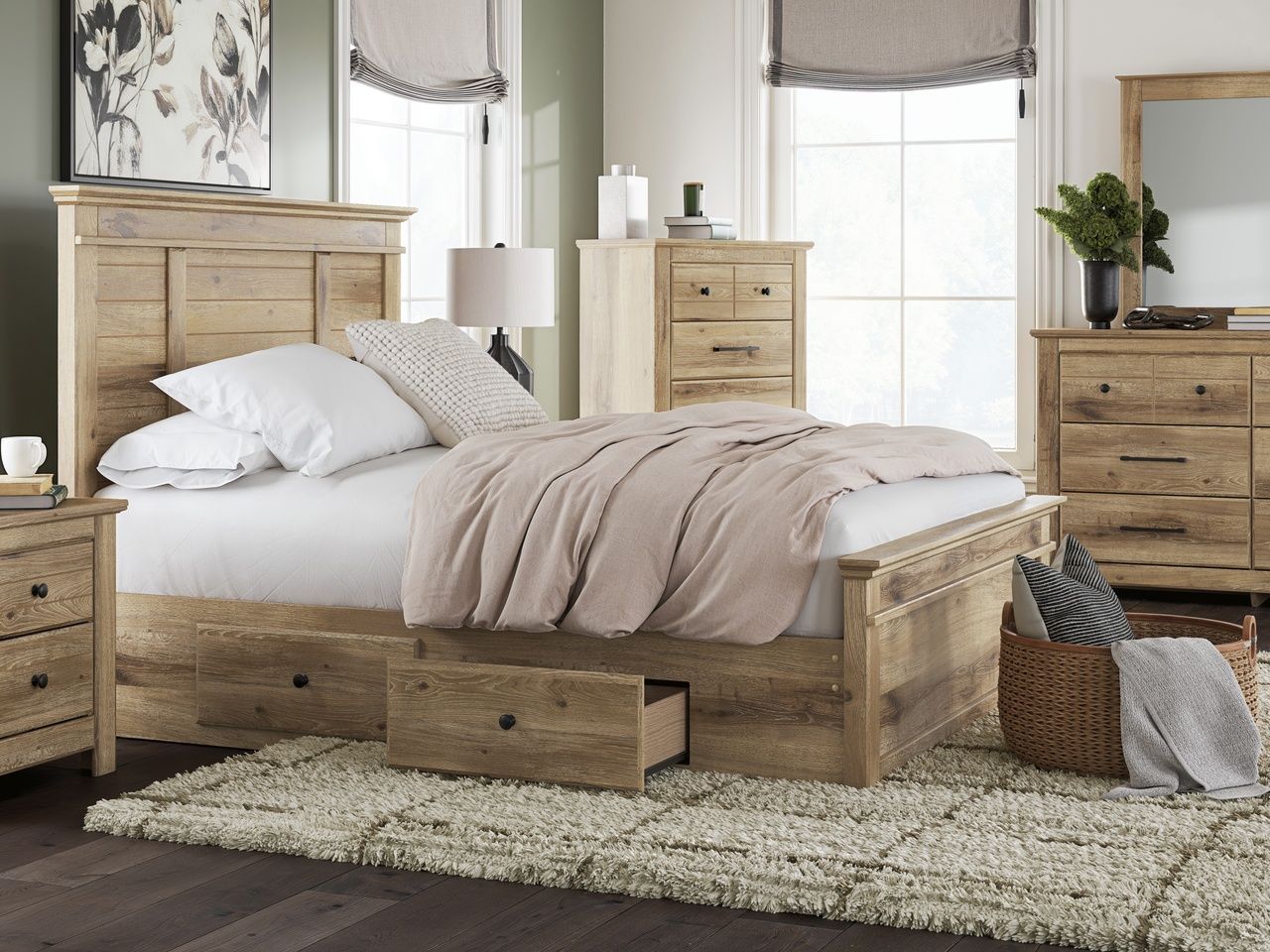 Allihauser Chest of Drawers In Tan NCB117046