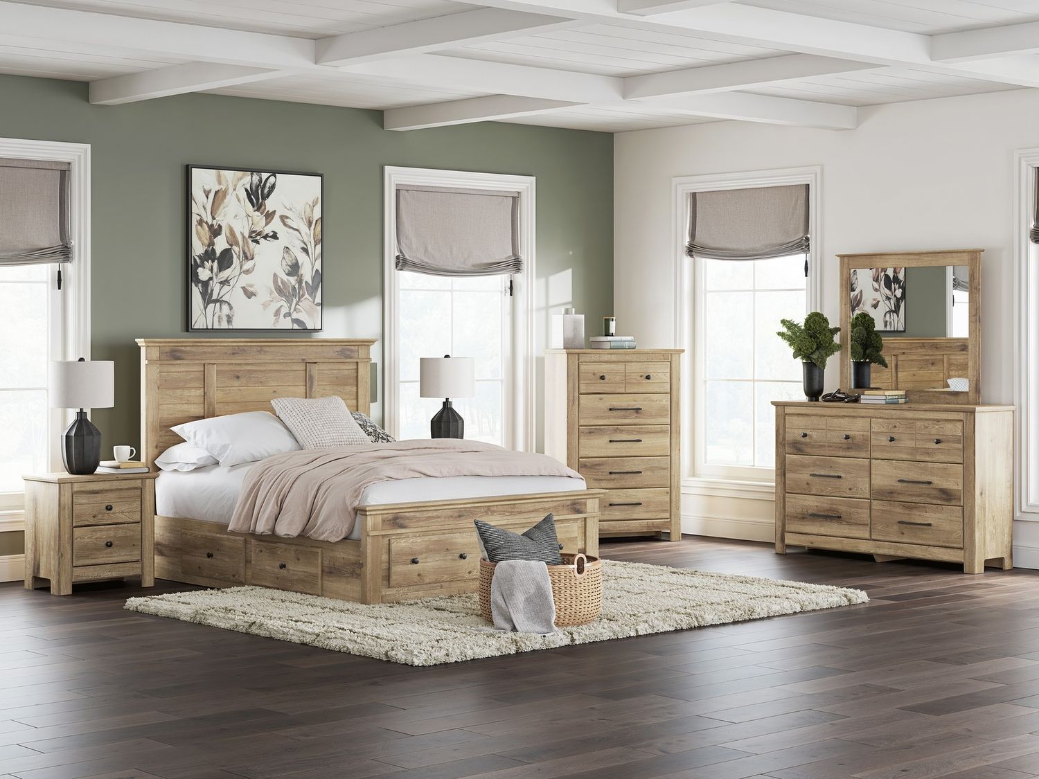 Allihauser Chest of Drawers In Tan NCB117046