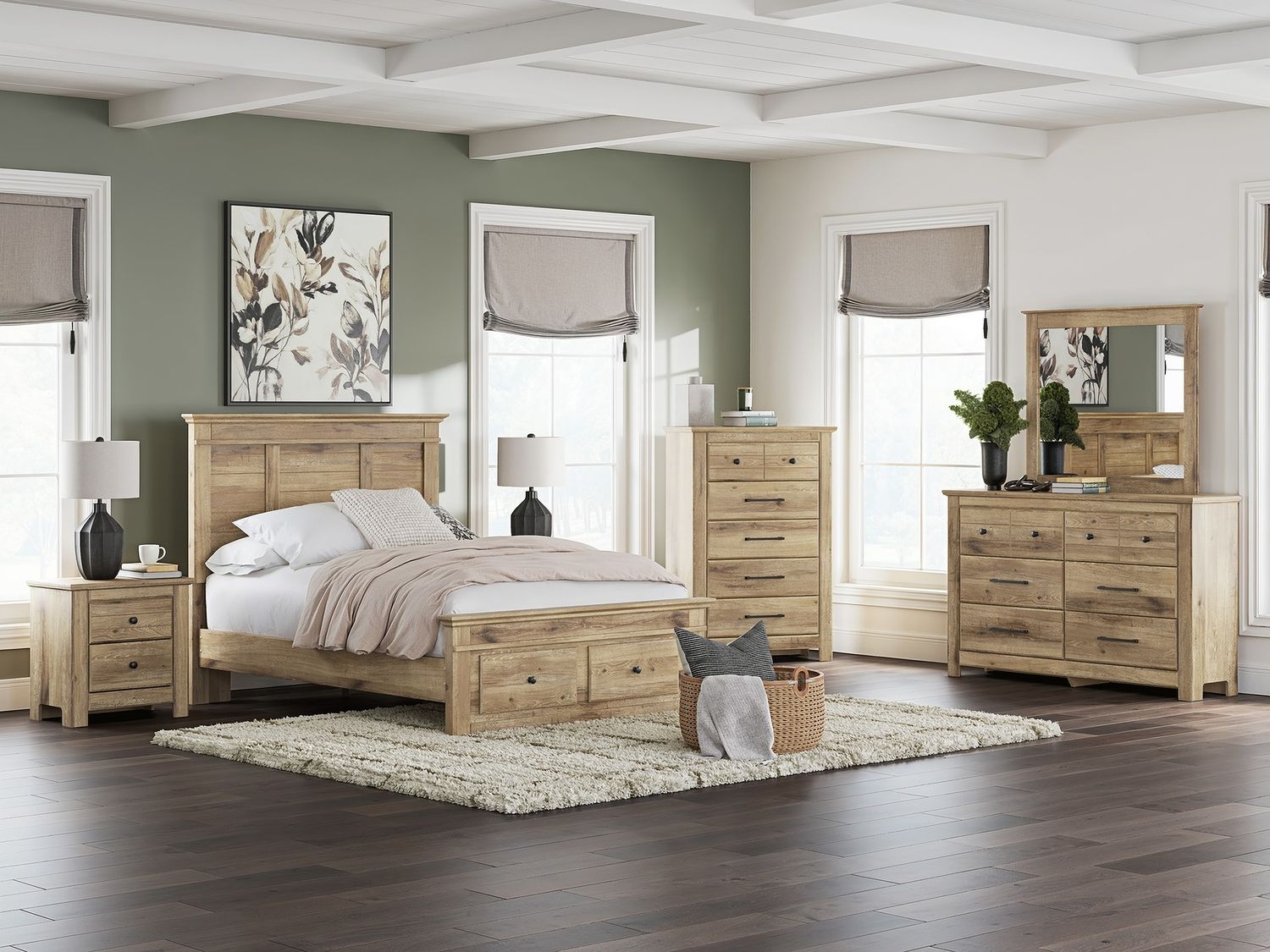 Allihauser Chest of Drawers In Tan NCB117046