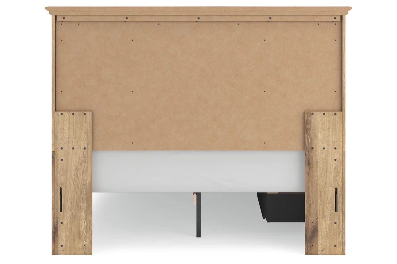 Allihauser Queen Panel Storage Bed In Tan NCB1170B10
