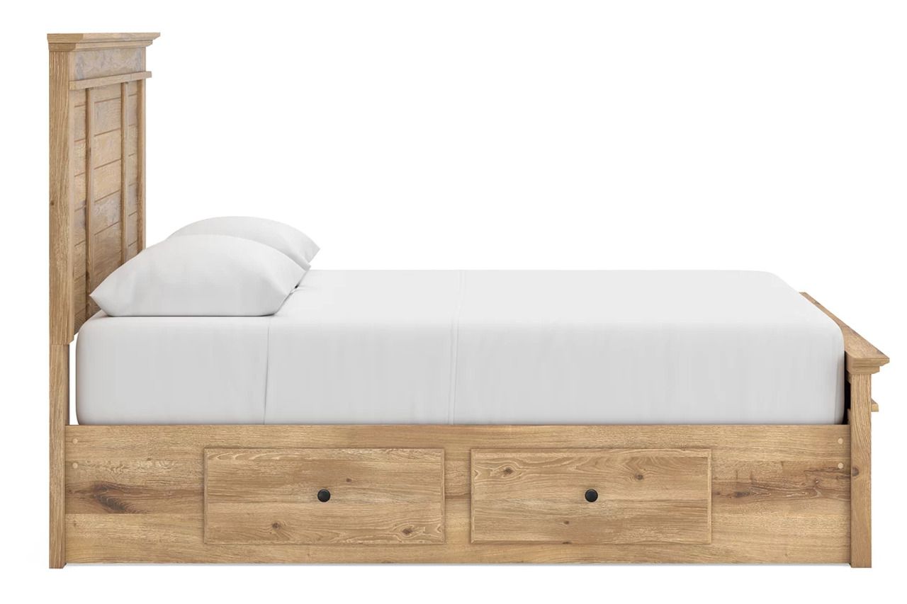 Allihauser Queen Panel Storage Bed In Tan NCB1170B10